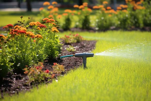 Verwendung von Gartensprinklern